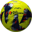 Colorful soccer ball with 'FUTSTRIKERS' branding on a white background